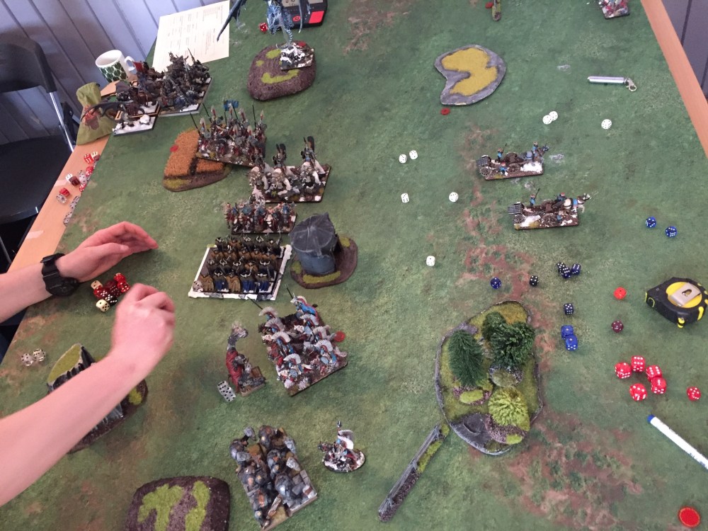 manouvering for second charge