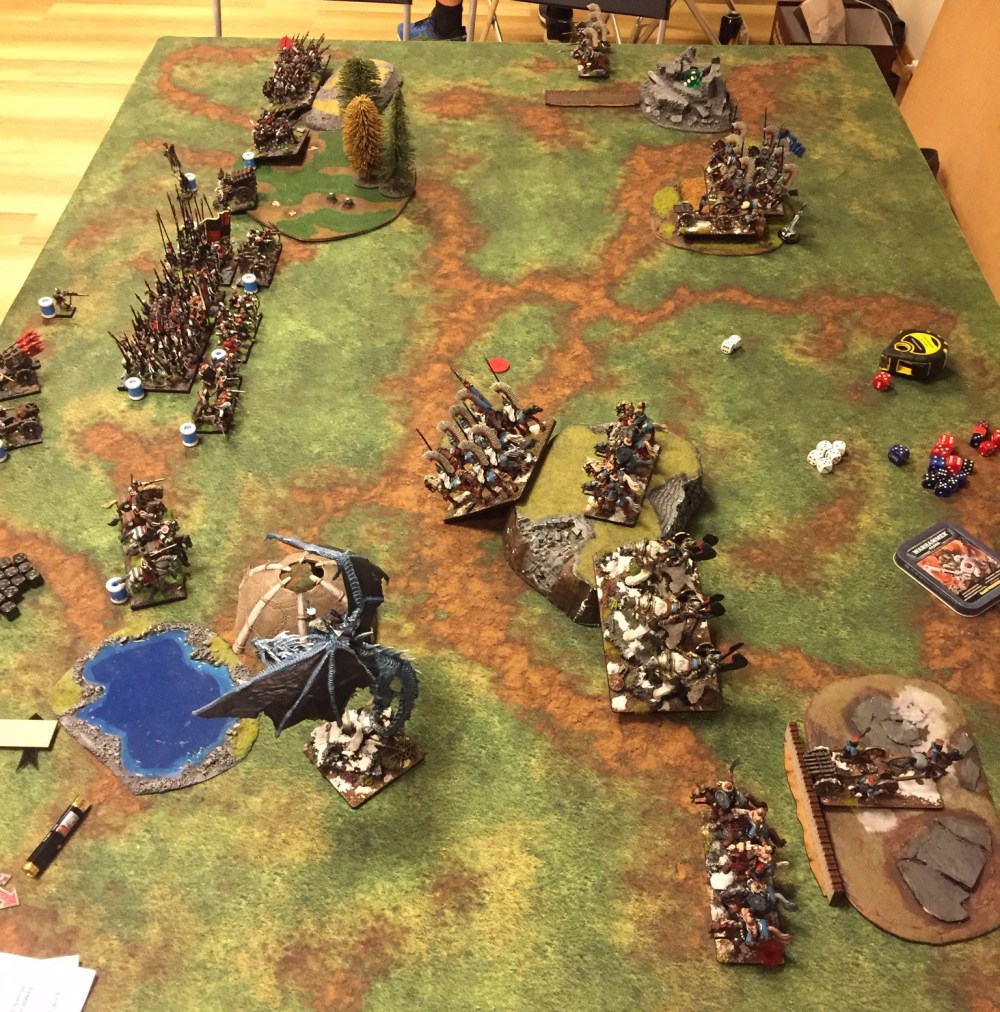 kislev army vs ostland army turn 1